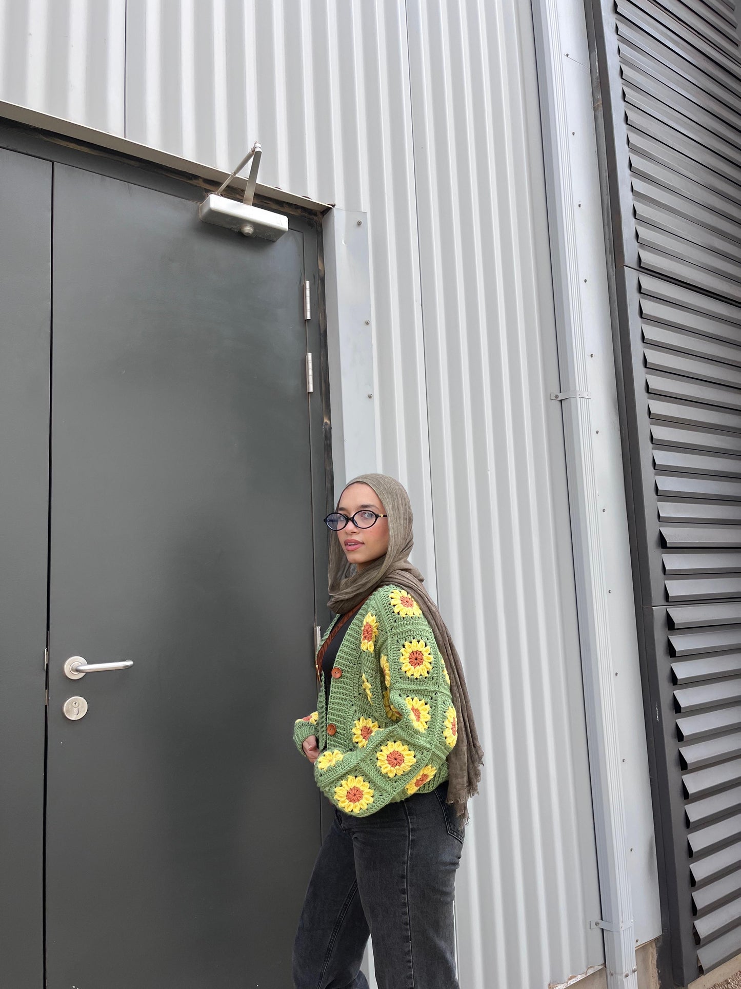 Sunshine Bloom  Handmade cardigan