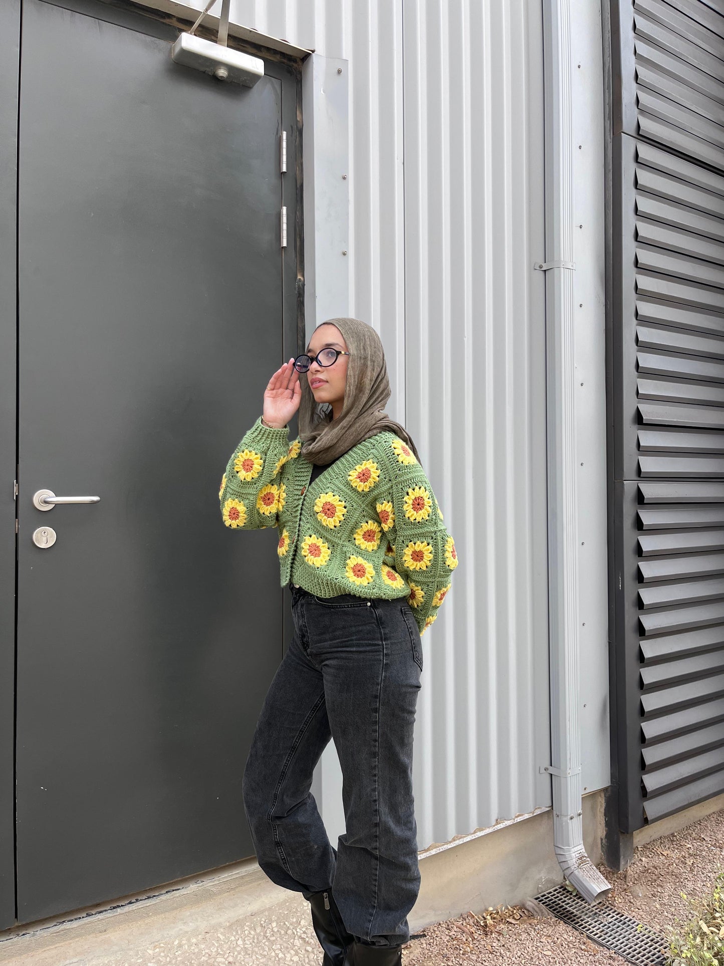 Sunshine Bloom  Handmade cardigan