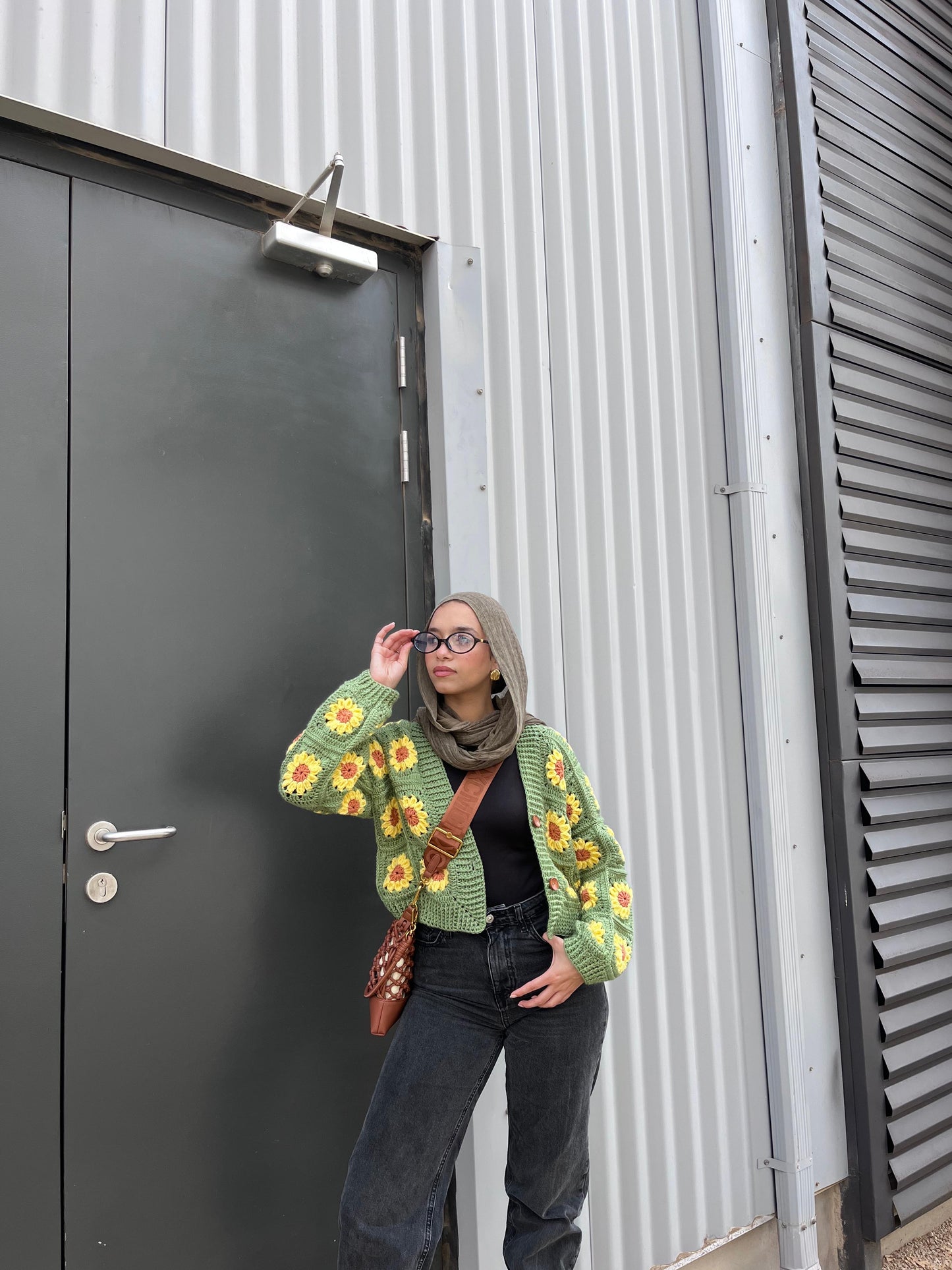 Sunshine Bloom  Handmade cardigan