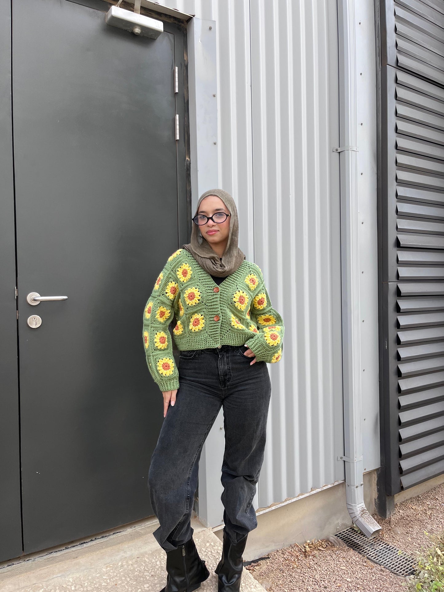 Sunshine Bloom  Handmade cardigan