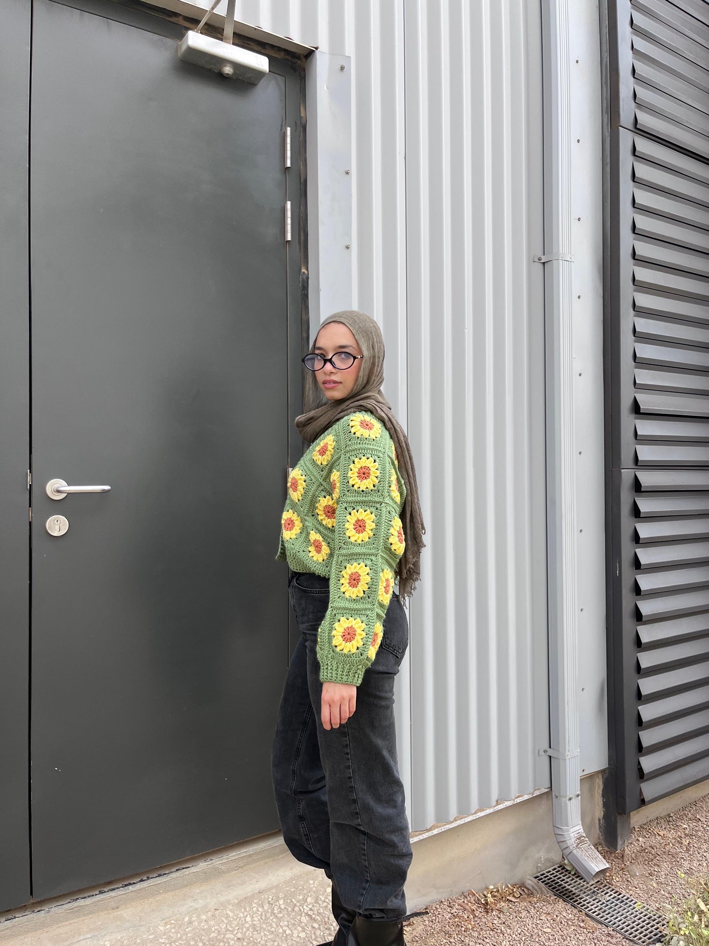 Sunshine Bloom  Handmade cardigan